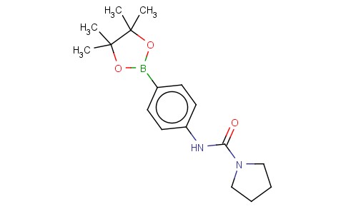 4-[(PYRROLIDIN-1-YLCARBONYL)AMINO]BENZENEBORONIC ACID, PINACOL ESTER